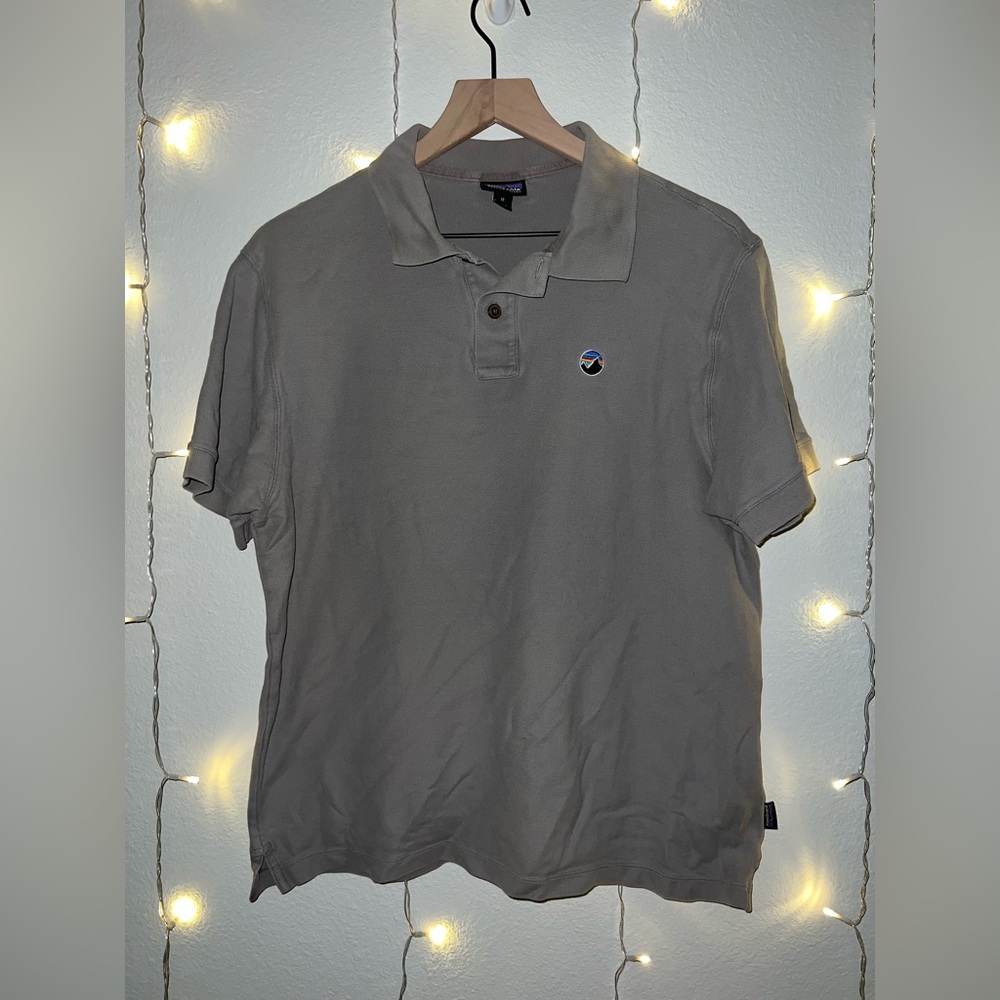 Patagonia Fitz Roy Emblem Polo | Men’s Medium | Gray